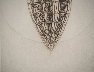 Cécile REIMS : Le cocon, Gravure originale (photo de détail 5) - Crédit photo : Galerie Art.Paris