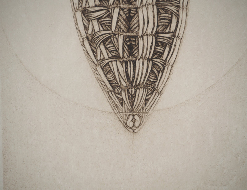 Cécile REIMS : Le cocon, Gravure originale (photo de détail 5) - Crédit photo : Galerie Art.Paris