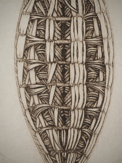 Cécile REIMS : Le cocon, Gravure originale (photo de détail 7) - Crédit photo : Galerie Art.Paris