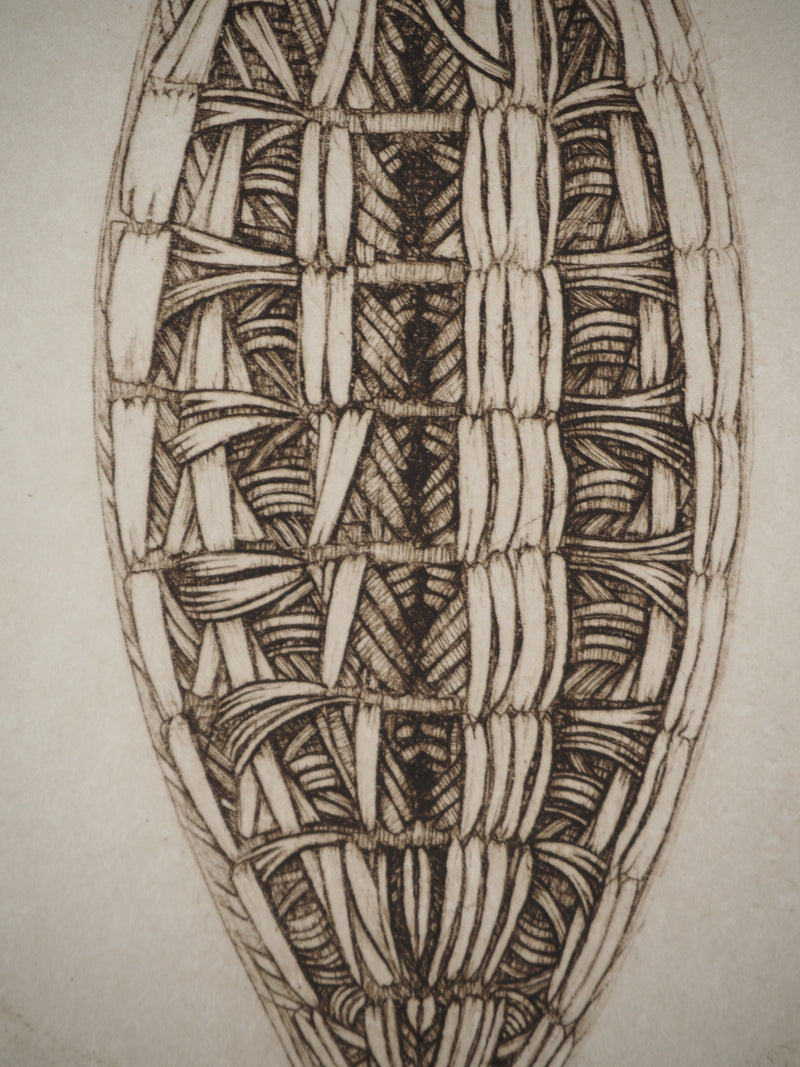 Cécile REIMS : Le cocon, Gravure originale (photo de détail 7) - Crédit photo : Galerie Art.Paris