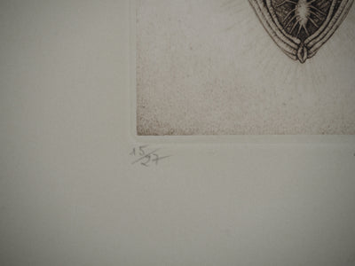 Cécile REIMS : Chrysalide, Gravure originale (photo de détail 4) - Crédit photo : Galerie Art.Paris