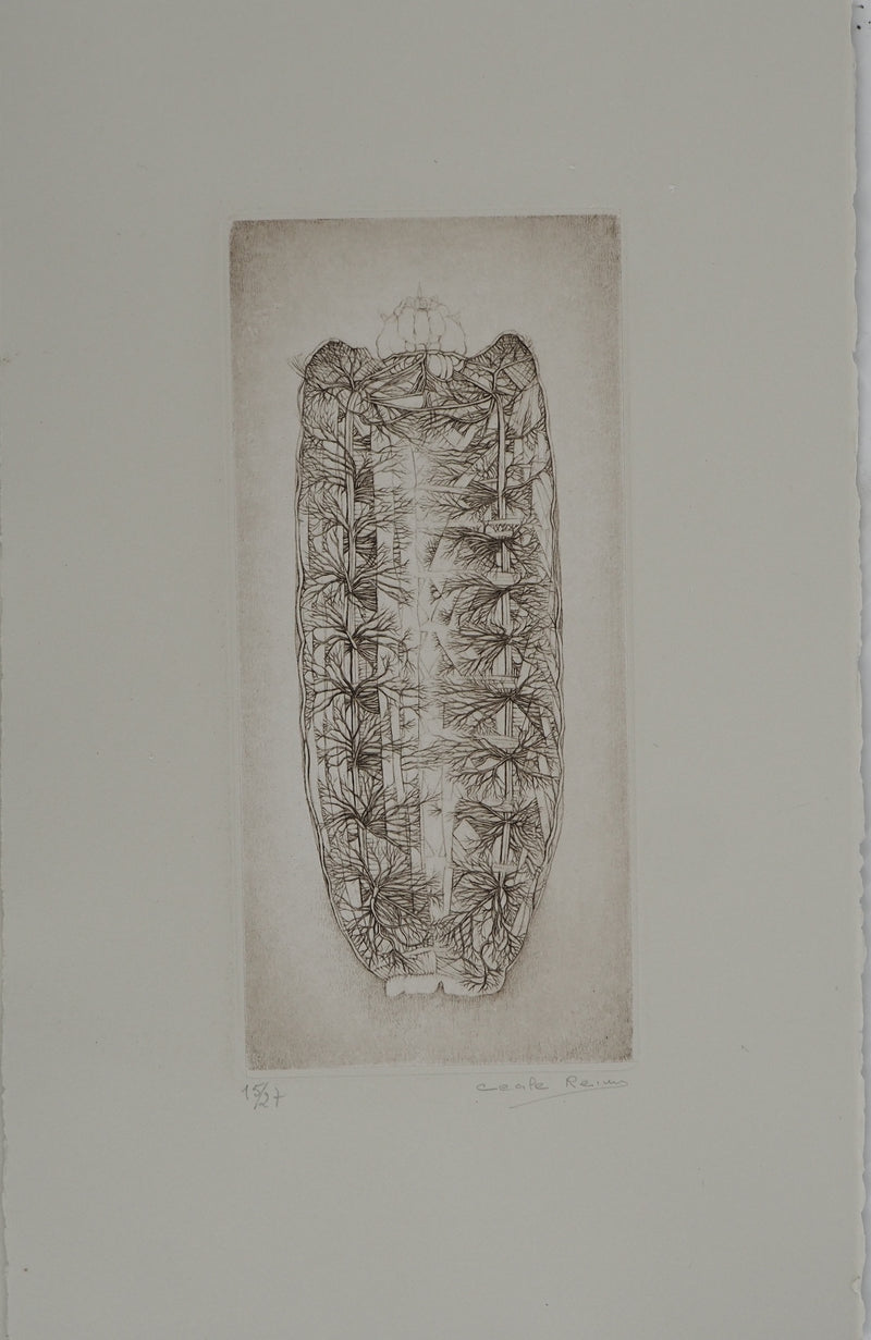Cécile REIMS : Métamorphose , Gravure originale (vue générale) - Crédit photo : Galerie Art.Paris