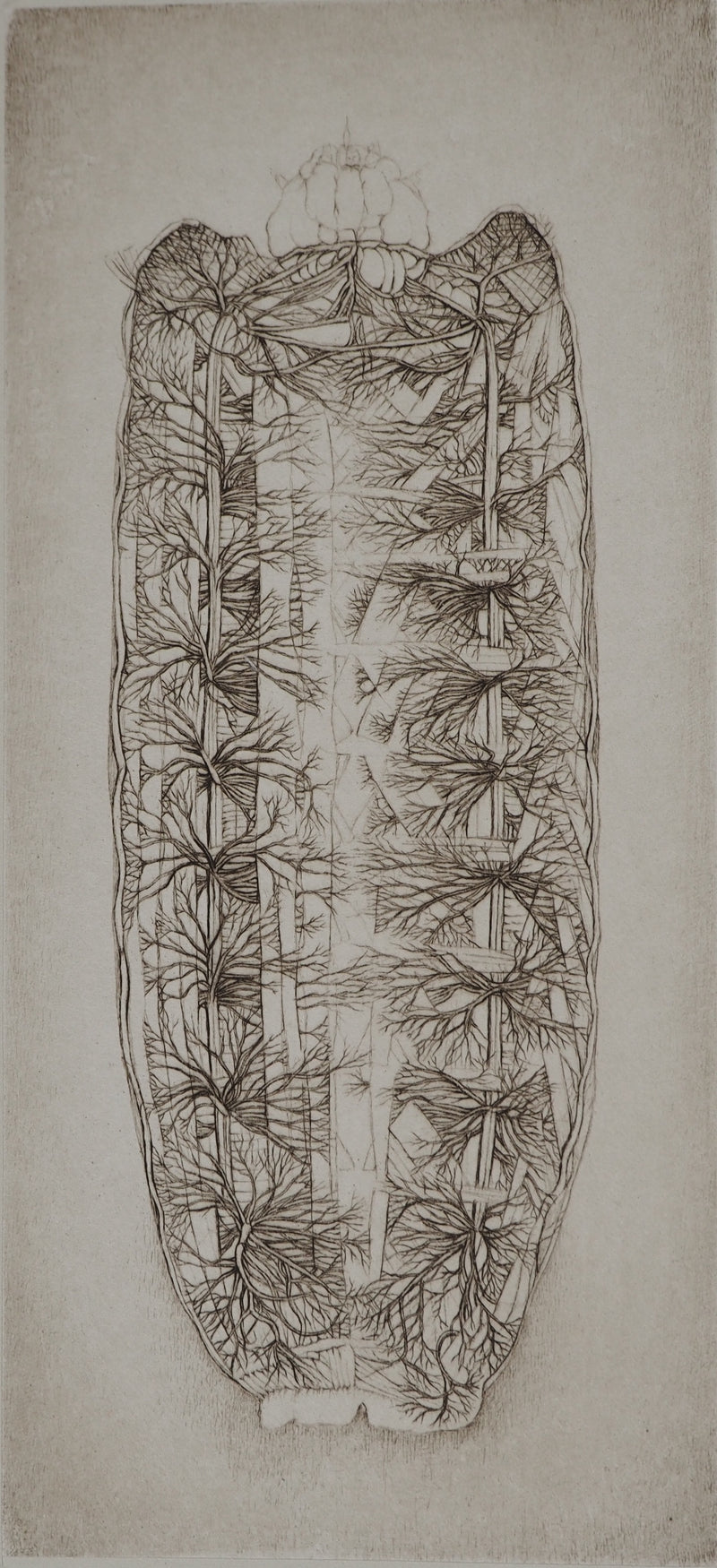 Cécile REIMS : Métamorphose , Gravure originale (photo de détail 2) - Crédit photo : Galerie Art.Paris