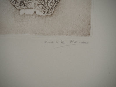 Cécile REIMS : Métamorphose , Gravure originale (photo de détail 3) - Crédit photo : Galerie Art.Paris