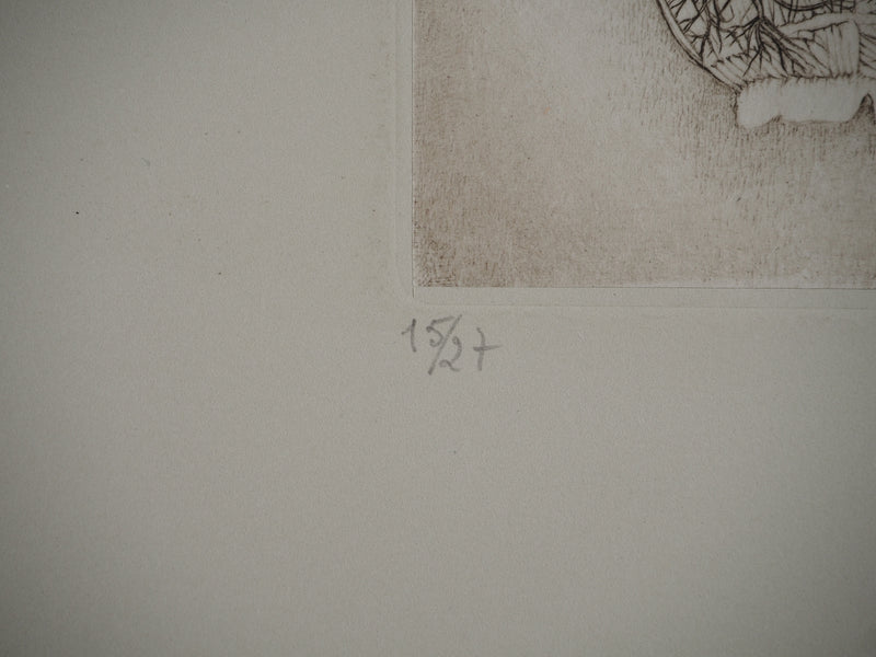 Cécile REIMS : Métamorphose , Gravure originale (photo de détail 4) - Crédit photo : Galerie Art.Paris