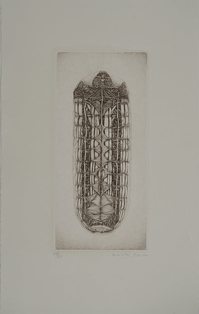 Cécile REIMS : La nymphose, Gravure originale (vue générale) - Crédit photo : Galerie Art.Paris