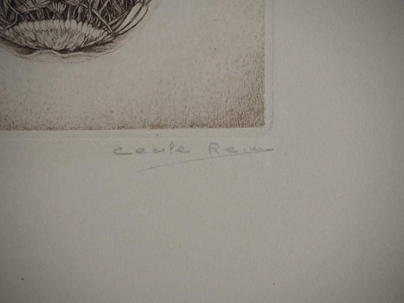 Cécile REIMS : La nymphose, Gravure originale (photo de détail 3) - Crédit photo : Galerie Art.Paris