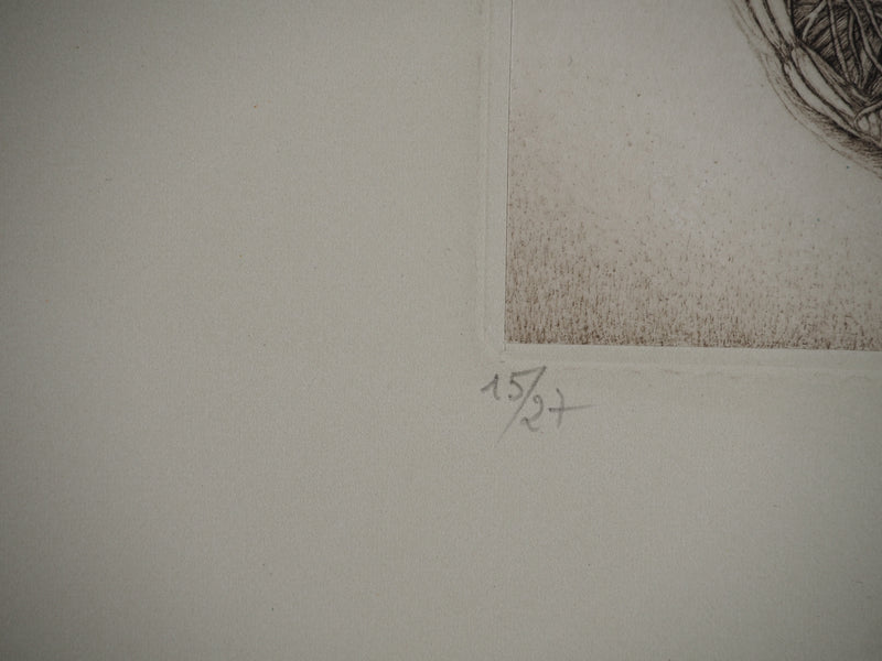 Cécile REIMS : La nymphose, Gravure originale (photo de détail 4) - Crédit photo : Galerie Art.Paris
