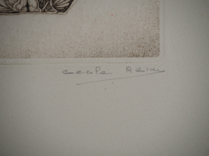Cécile REIMS : Papillon, Gravure originale (photo de détail 3) - Crédit photo : Galerie Art.Paris