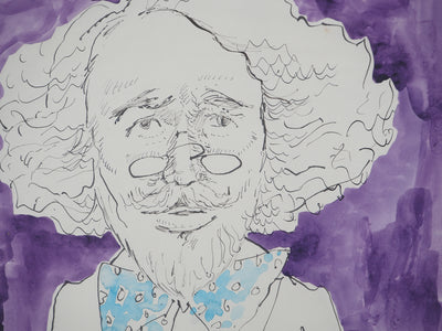Maurice GENIS : Portrait d'artiste, Aquarelle originale (photo de détail 4) - Crédit photo : Galerie Art.Paris