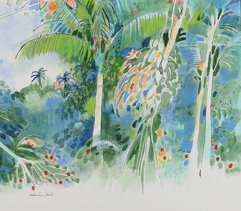 Maurice GENIS : Arbres fruitiers, Aquarelle originale (photo de détail 3) - Crédit photo : Galerie Art.Paris