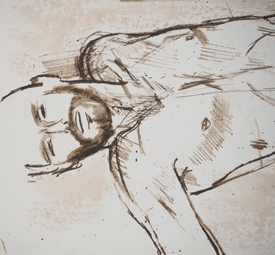 Maurice GENIS : Modèle endormi, Aquarelle originale (photo de détail 4) - Crédit photo : Galerie Art.Paris