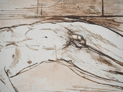 Maurice GENIS : Modèle endormi, Aquarelle originale (photo de détail 5) - Crédit photo : Galerie Art.Paris