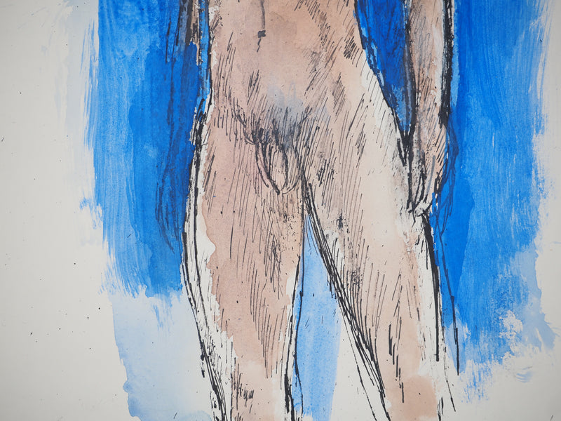 Maurice GENIS : Nudité masculine, Aquarelle originale (photo de détail 5) - Crédit photo : Galerie Art.Paris