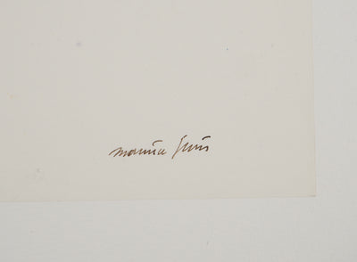Maurice GENIS : Nu posant assis, Dessin original (photo de détail 2) - Crédit photo : Galerie Art.Paris