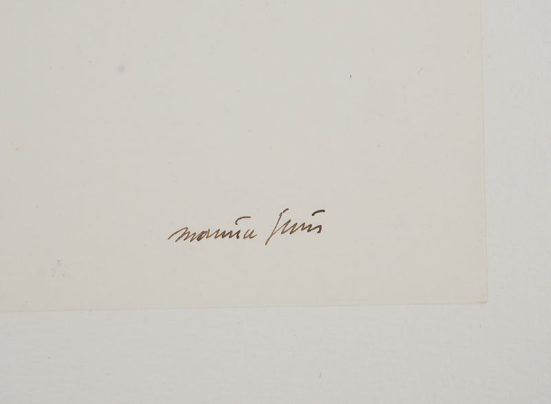 Maurice GENIS : Nu posant assis, Dessin original (photo de détail 2) - Crédit photo : Galerie Art.Paris