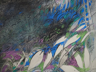 Maurice GENIS : Ballade en forêt, Aquarelle originale (photo de détail 4) - Crédit photo : Galerie Art.Paris