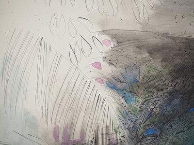 Maurice GENIS : Ballade en forêt, Aquarelle originale (photo de détail 5) - Crédit photo : Galerie Art.Paris