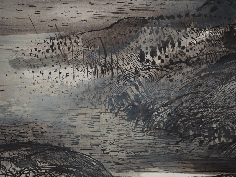 Maurice GENIS : Voilier voguant sur l&