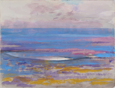 Maurice GENIS : Paysage abstrait, Aquarelle originale (photo de détail 2) - Crédit photo : Galerie Art.Paris
