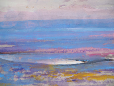 Maurice GENIS : Paysage abstrait, Aquarelle originale (photo de détail 5) - Crédit photo : Galerie Art.Paris