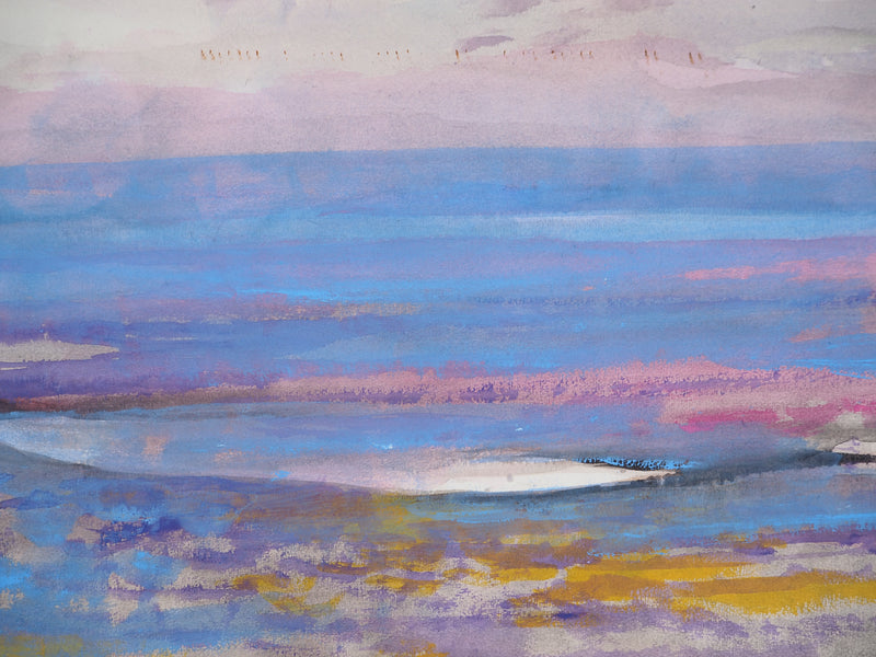 Maurice GENIS : Paysage abstrait, Aquarelle originale (photo de détail 5) - Crédit photo : Galerie Art.Paris