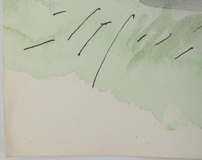 Maurice GENIS : Voiliers en bord de mer, Aquarelle originale (photo de détail 5) - Crédit photo : Galerie Art.Paris