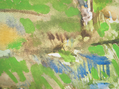 Maurice GENIS : Paysage d'été, Aquarelle originale (photo de détail 5) - Crédit photo : Galerie Art.Paris