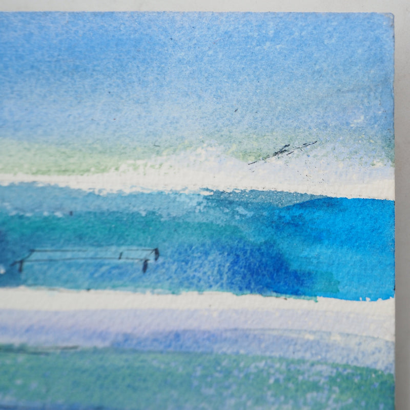 Maurice GENIS : Les pêcheurs à la barque, Aquarelle originale (photo de détail 6) - Crédit photo : Galerie Art.Paris
