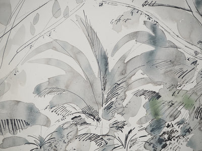 Maurice GENIS : Le pont suspendu, Aquarelle originale (photo de détail 3) - Crédit photo : Galerie Art.Paris