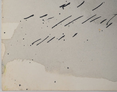 Maurice GENIS : Le pont suspendu, Aquarelle originale (photo de détail 6) - Crédit photo : Galerie Art.Paris