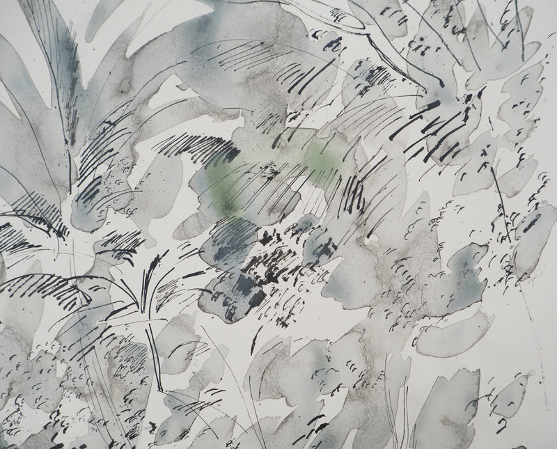 Maurice GENIS : Le pont suspendu, Aquarelle originale (photo de détail 5) - Crédit photo : Galerie Art.Paris