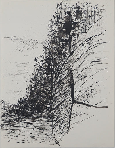 Maurice GENIS : Forêt abstraite, Dessin original (vue générale) - Crédit photo : Galerie Art.Paris