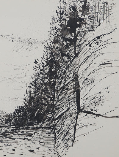 Maurice GENIS : Forêt abstraite, Dessin original (photo de détail 2) - Crédit photo : Galerie Art.Paris