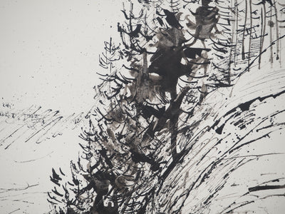Maurice GENIS : Forêt abstraite, Dessin original (photo de détail 3) - Crédit photo : Galerie Art.Paris
