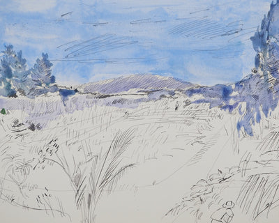 Maurice GENIS : Travailleurs dans les champs, Dessin original (photo de détail 2) - Crédit photo : Galerie Art.Paris