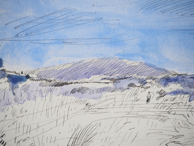Maurice GENIS : Travailleurs dans les champs, Dessin original (photo de détail 3) - Crédit photo : Galerie Art.Paris