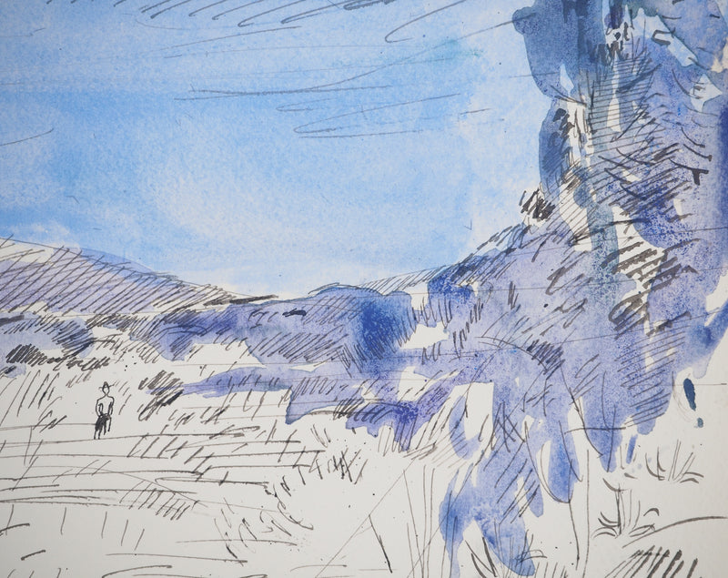 Maurice GENIS : Travailleurs dans les champs, Dessin original (photo de détail 4) - Crédit photo : Galerie Art.Paris