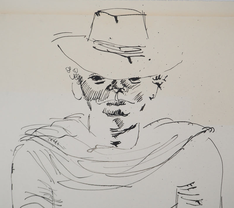 Maurice GENIS : Modèle prenant la pose, Dessin original (photo de détail 3) - Crédit photo : Galerie Art.Paris