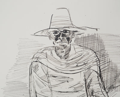 Maurice GENIS : Détour par le marché, Dessin original (photo de détail 3) - Crédit photo : Galerie Art.Paris