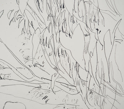 Maurice GENIS : Homme rentrant chez lui, Dessin original (photo de détail 4) - Crédit photo : Galerie Art.Paris