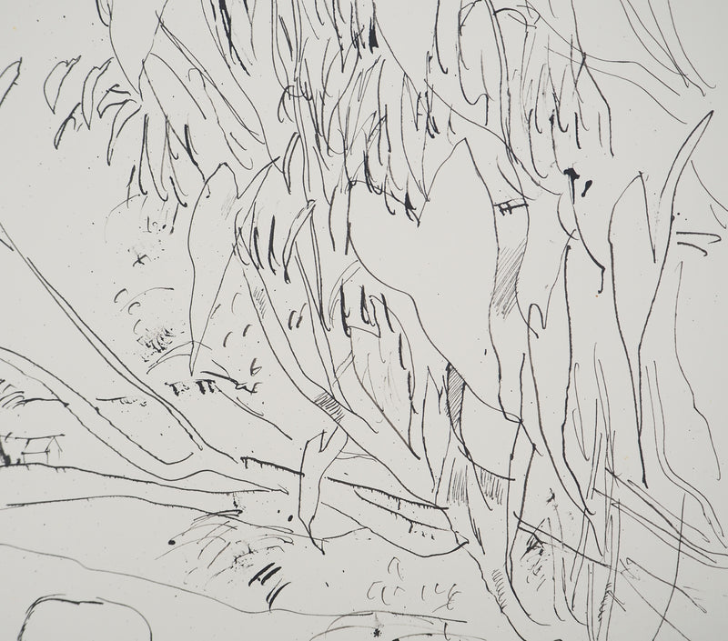 Maurice GENIS : Homme rentrant chez lui, Dessin original (photo de détail 4) - Crédit photo : Galerie Art.Paris