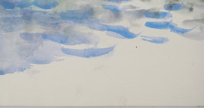 Maurice GENIS : Sortie en mer, Aquarelle originale (photo de détail 5) - Crédit photo : Galerie Art.Paris