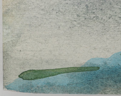 Maurice GENIS : Un été au bord de l'eau, Aquarelle originale (photo de détail 6) - Crédit photo : Galerie Art.Paris