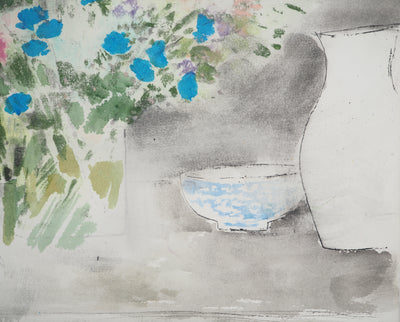 Maurice GENIS : Bouquet de fleurs, Aquarelle originale (photo de détail 4) - Crédit photo : Galerie Art.Paris
