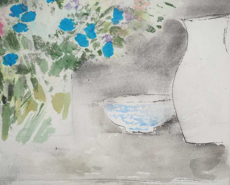 Maurice GENIS : Bouquet de fleurs, Aquarelle originale (photo de détail 4) - Crédit photo : Galerie Art.Paris
