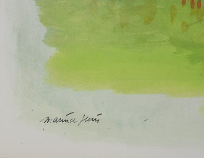 Maurice GENIS : Vue sur la mer, Aquarelle originale (photo de détail 2) - Crédit photo : Galerie Art.Paris