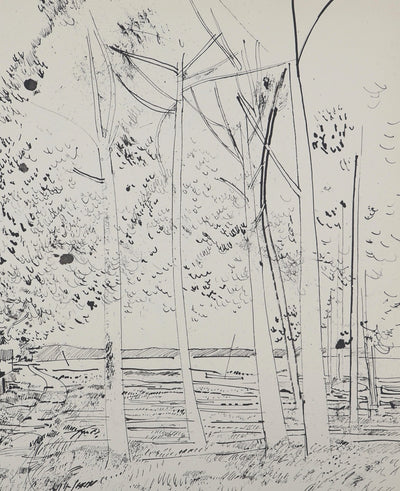 Maurice GENIS : Promenade en forêt, Dessin original (photo de détail 2) - Crédit photo : Galerie Art.Paris