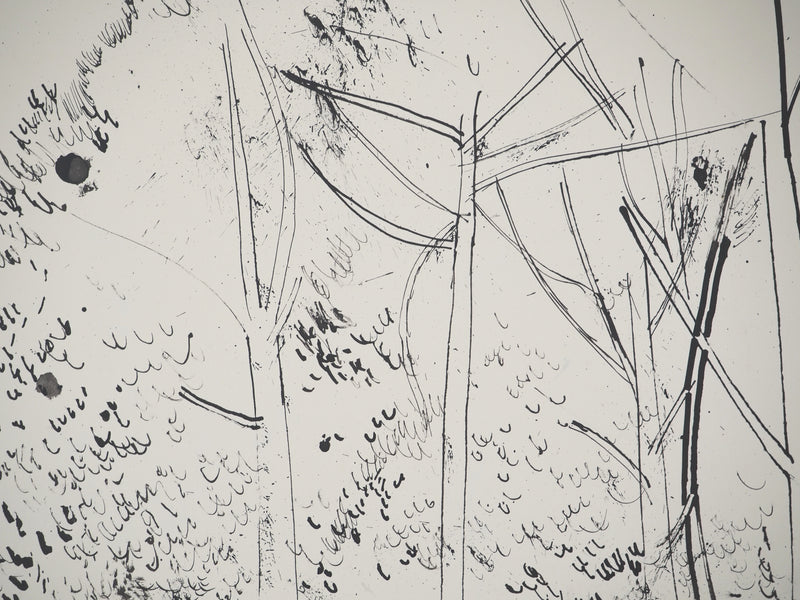 Maurice GENIS : Promenade en forêt, Dessin original (photo de détail 3) - Crédit photo : Galerie Art.Paris