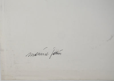 Maurice GENIS : Vol d'oiseau, Dessin original (photo de détail 2) - Crédit photo : Galerie Art.Paris